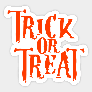 Halloween Trick Or Treat Sticker